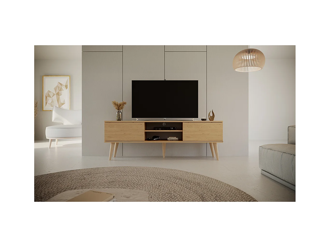 Szafka RTV TORONTO 160 dąb artisan