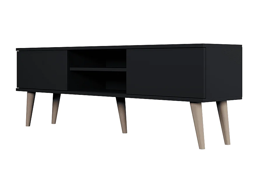 Meuble TV 160 cm Toronto - Noir