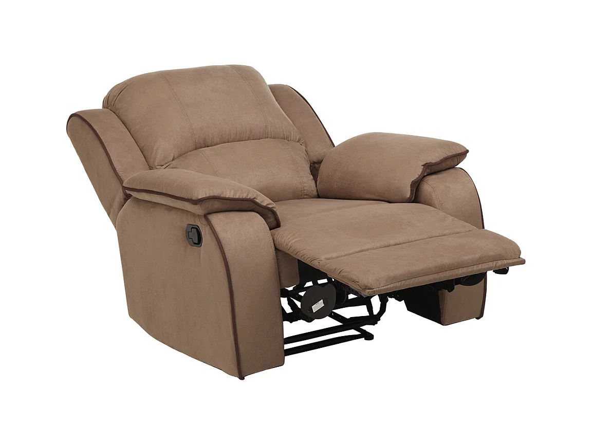 3-personers sofa og en lænestol i HERNANI mikrofiber - Taupe