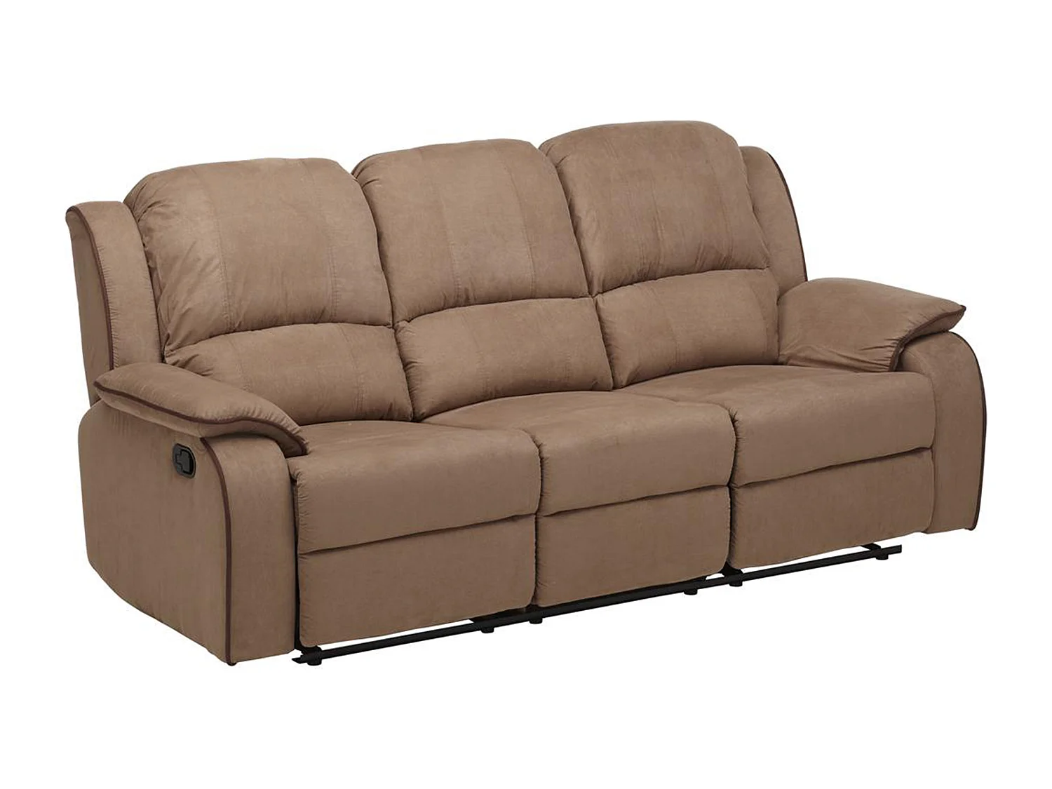 Sofaer 3-personers 2-personers og en relax-lænestol i mikrofiber HERNANI - Taupe