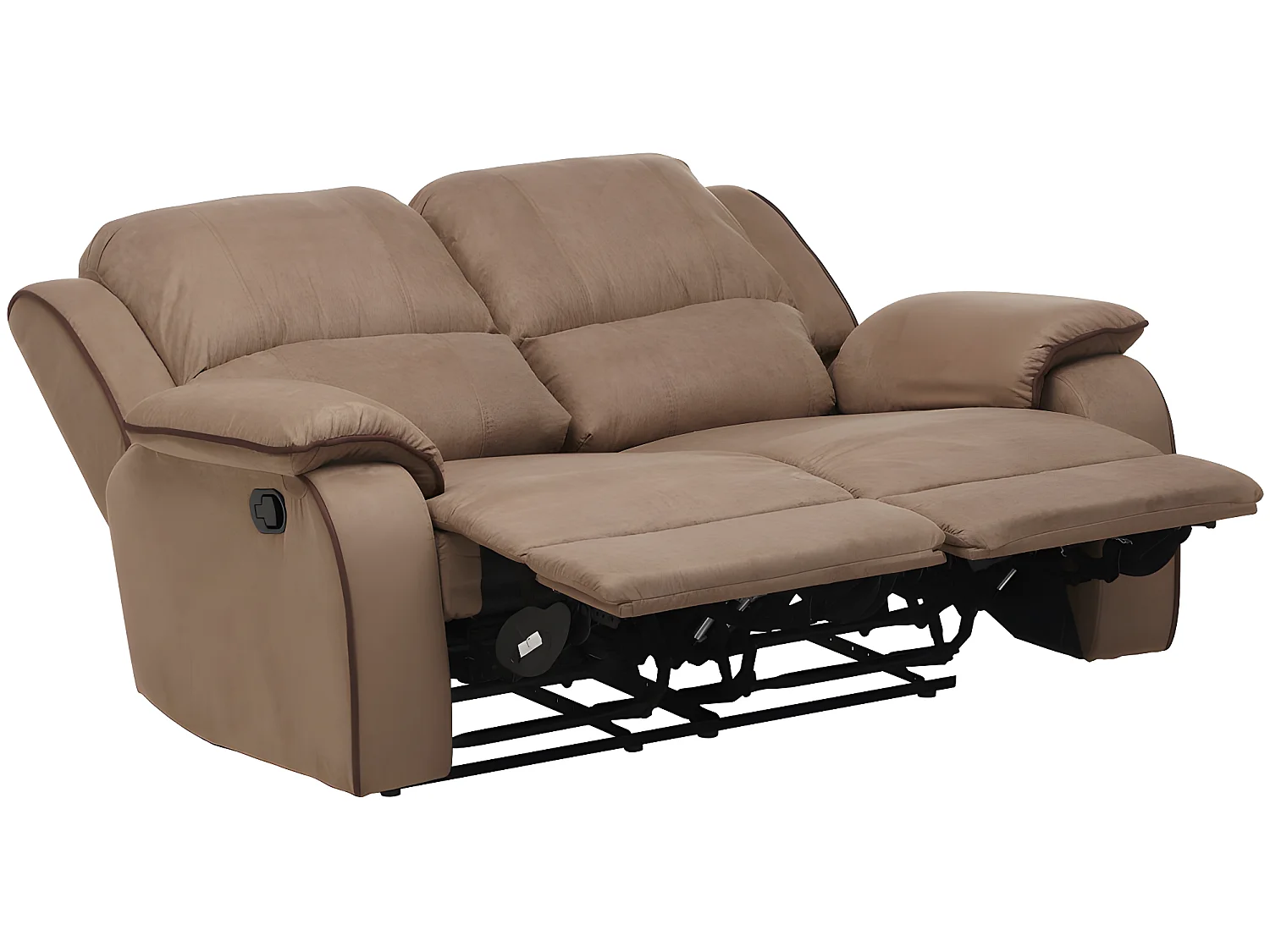 Sofaer 3-personers 2-personers og en relax-lænestol i mikrofiber HERNANI - Taupe