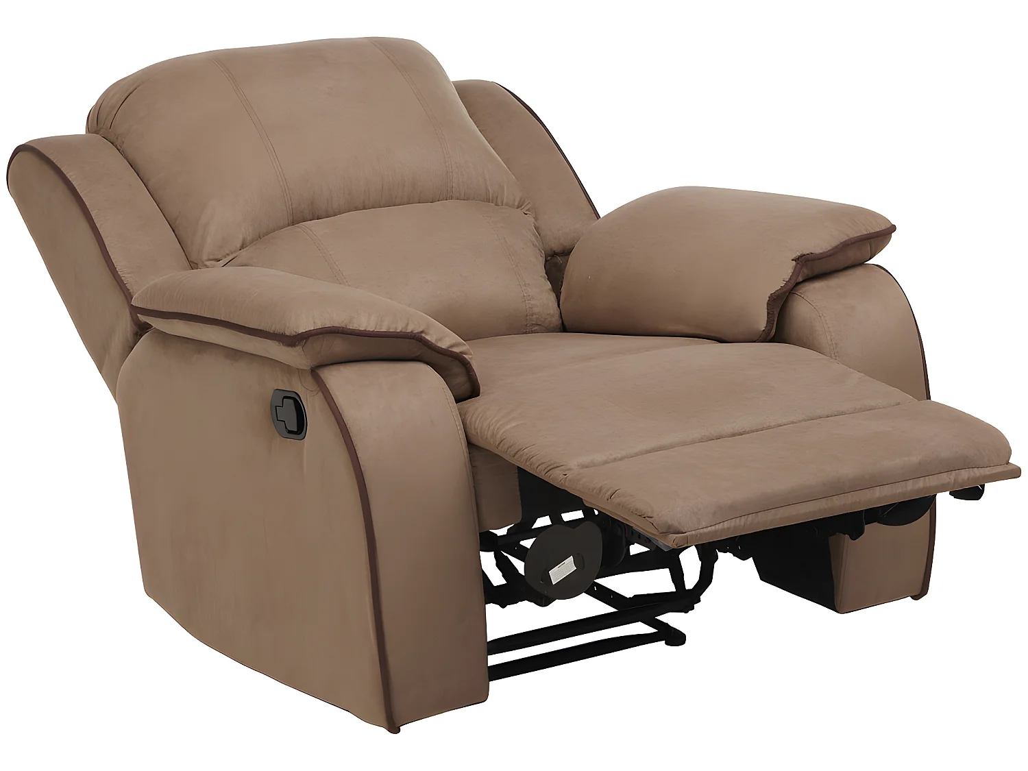 Couchgarnitur Relax 3+2+1 - Microfaser - Taupe - HERNANI