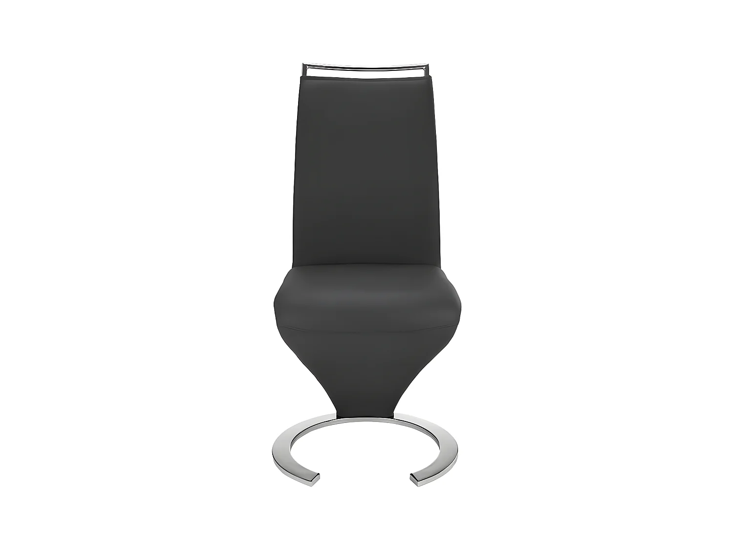 Conjunto de 2 sillas TWIZY - Piel sintética - Negro