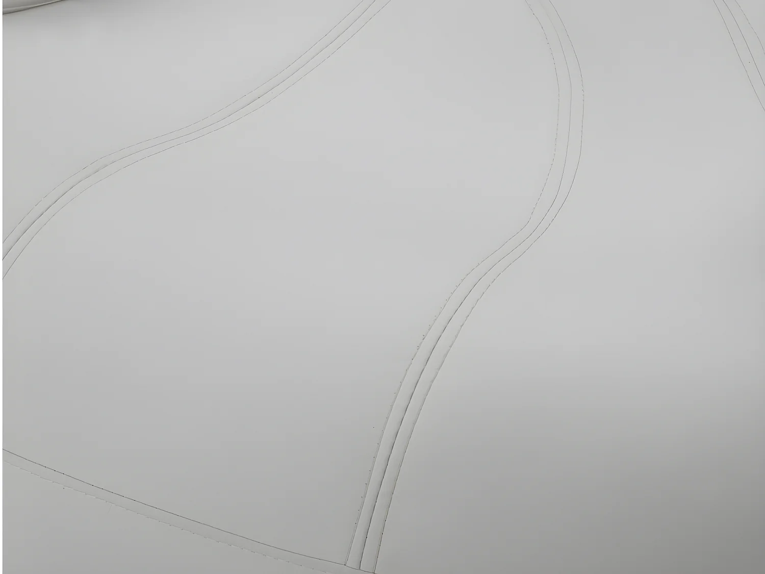 Sillón mano giratorio CATCHY - Piel sintética - Blanco