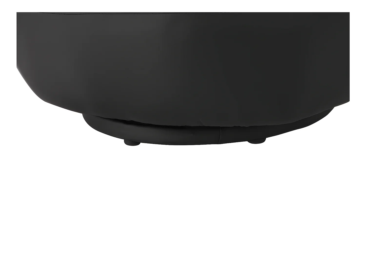 Fotel obrotowy w kształcie dłoni CATCHY z ekoskóry - Czarny