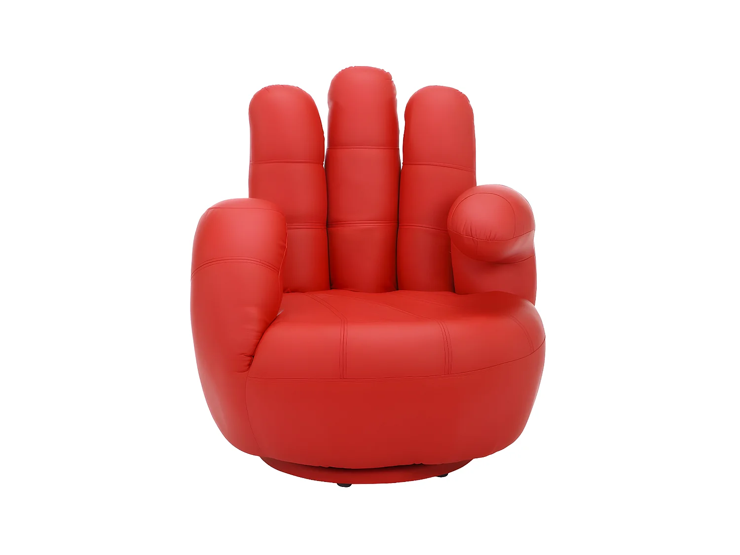 Fauteuil main pivotant CATCHY en simili - Rouge
