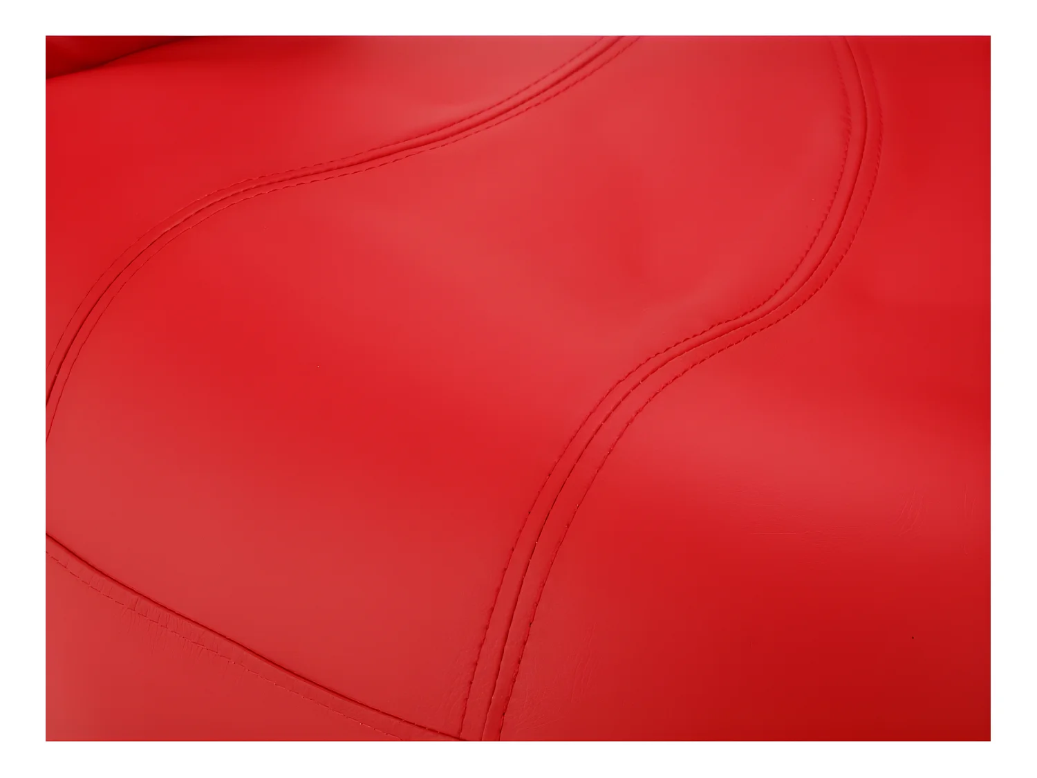 Fauteuil main pivotant CATCHY en simili - Rouge