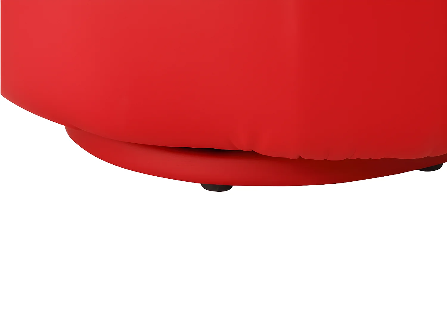 Poltrona a forma di mano girevole in similpelle Rosso - CATCHY