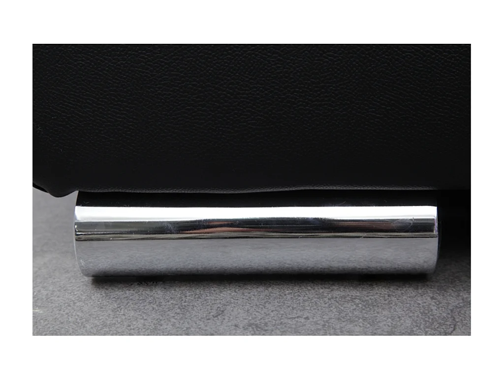 Ledersofa 2-Sitzer - Schwarz - THIBAULT