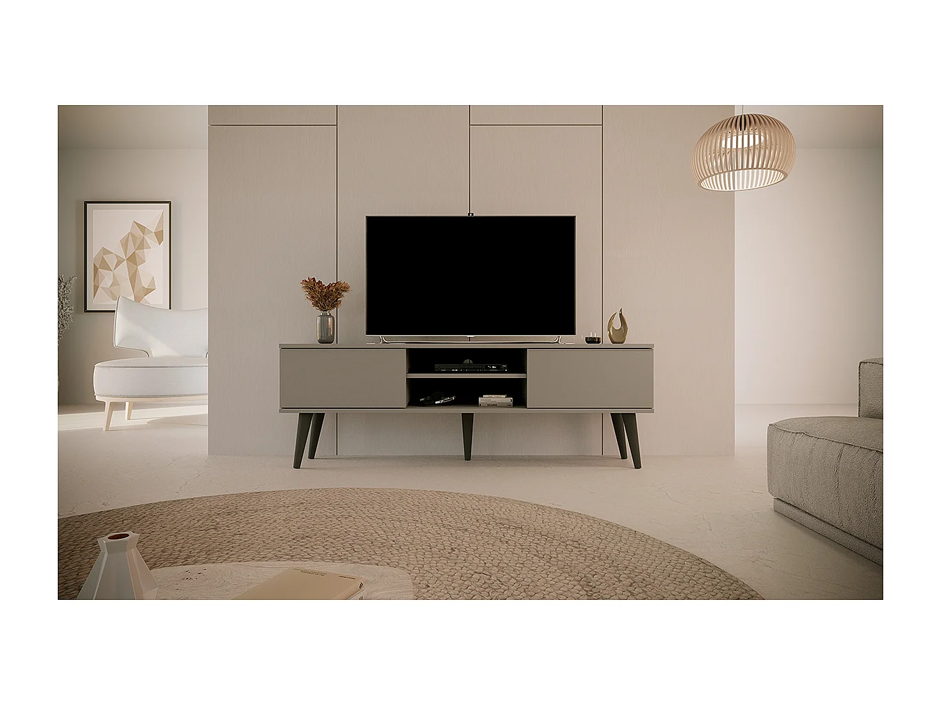 TV-Möbel 160 cm Toronto - Grau