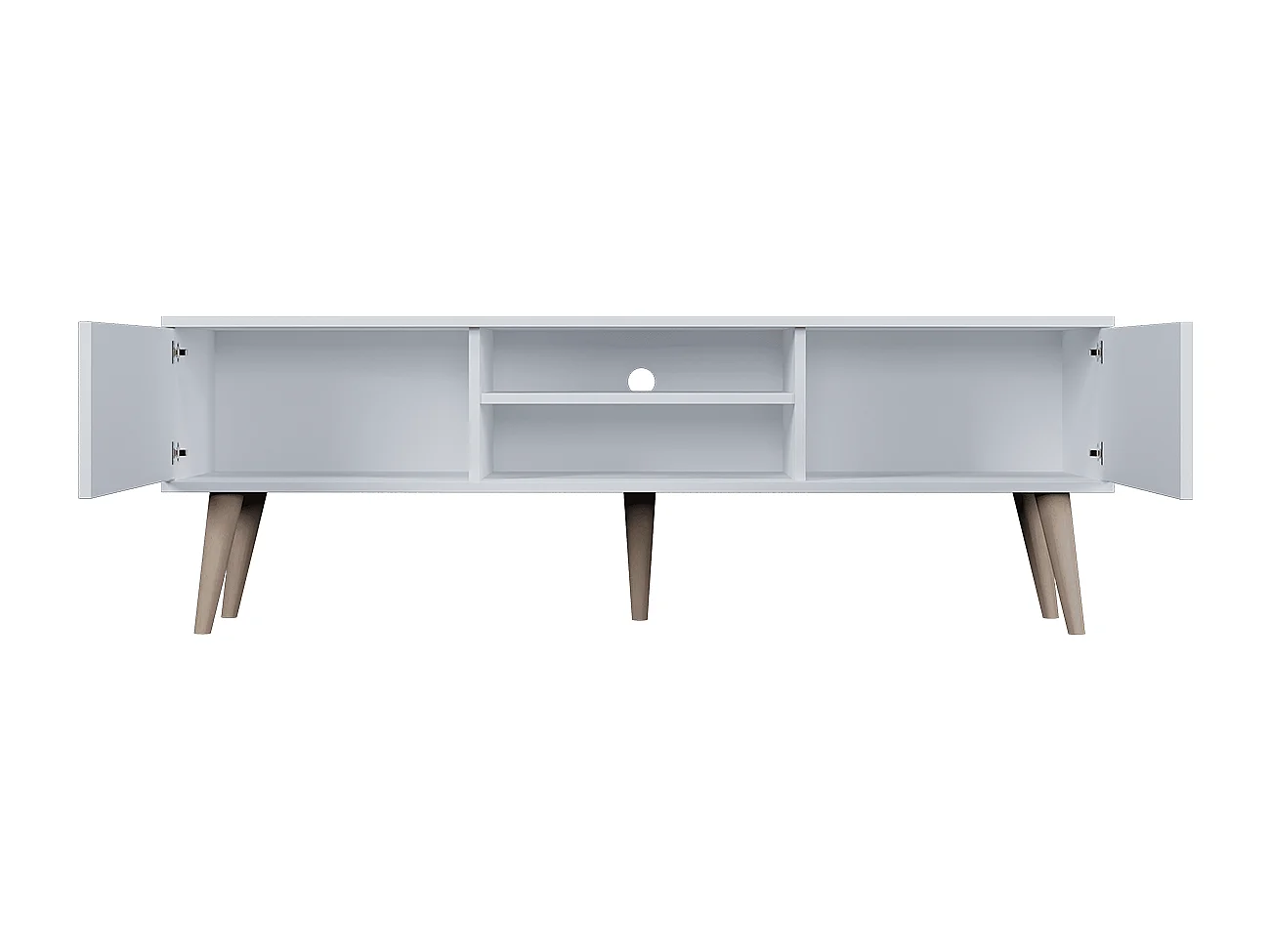 Meuble TV 160 cm Toronto - Blanc