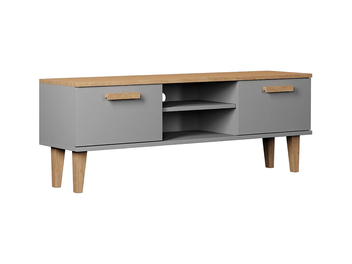 Szafka RTV DENVER 120 szara/hikora