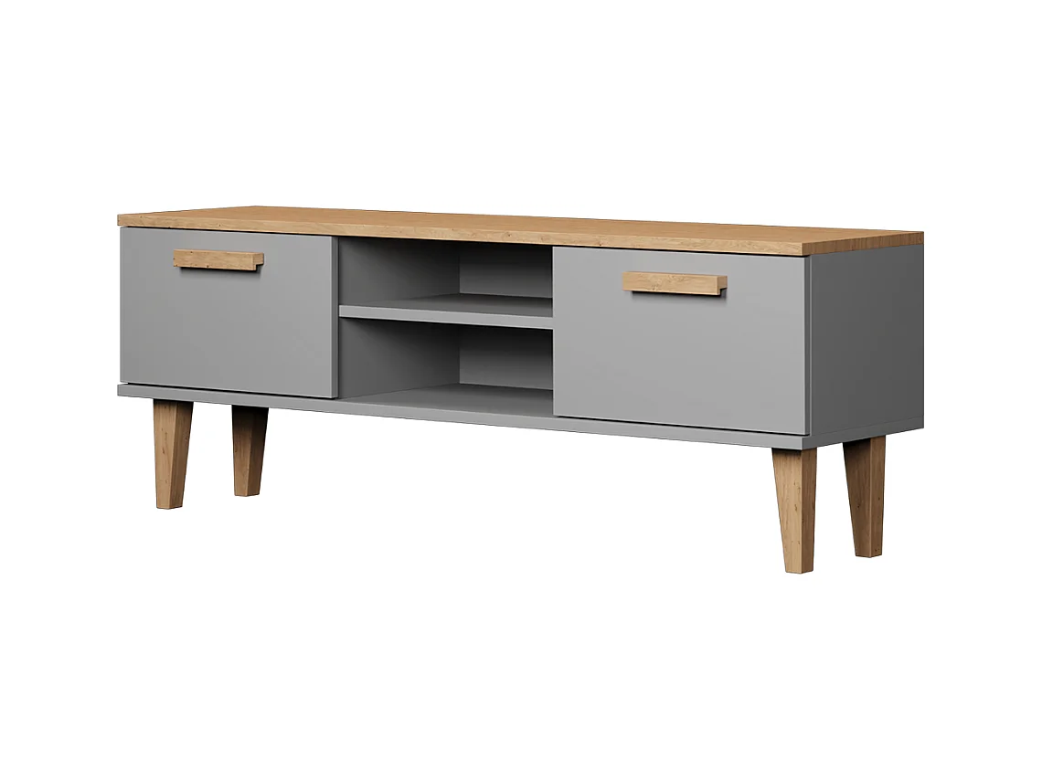 Szafka RTV DENVER 120 szara/hikora