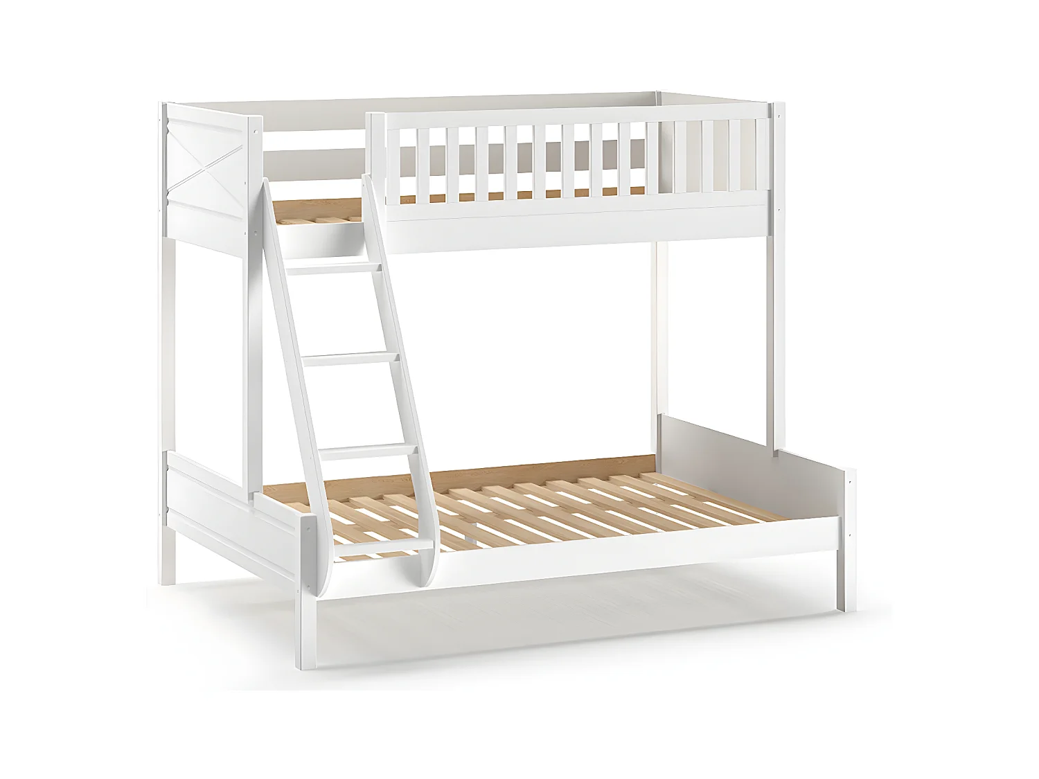 Beliche 90-140x200 incluindo base de ripas Vipack Scott White