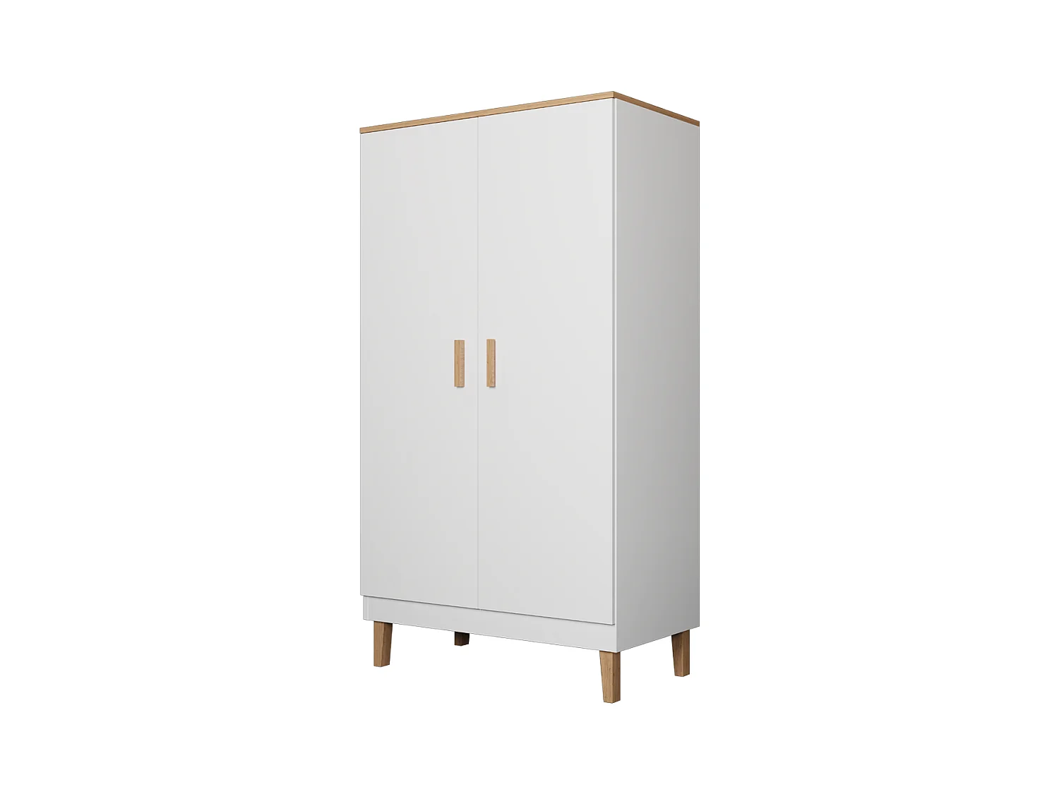 Armario 2 puertas Denver - Blanco