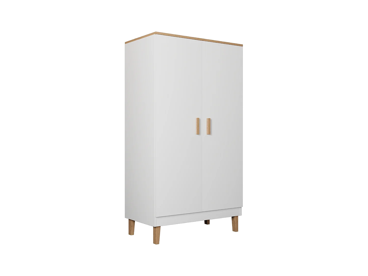 Armoire 2 portes Denver - Blanc