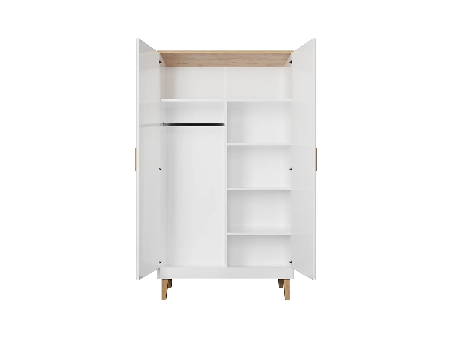 Armoire 2 portes Denver - Blanc