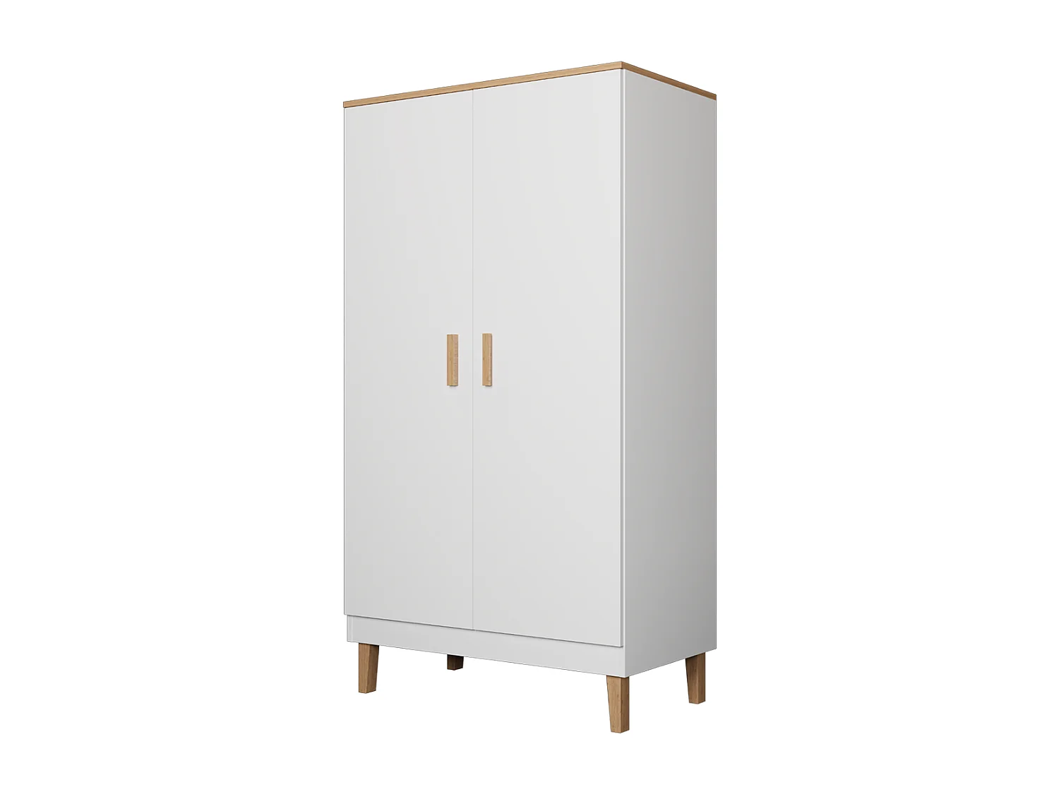 Armoire 2 portes Denver - Blanc