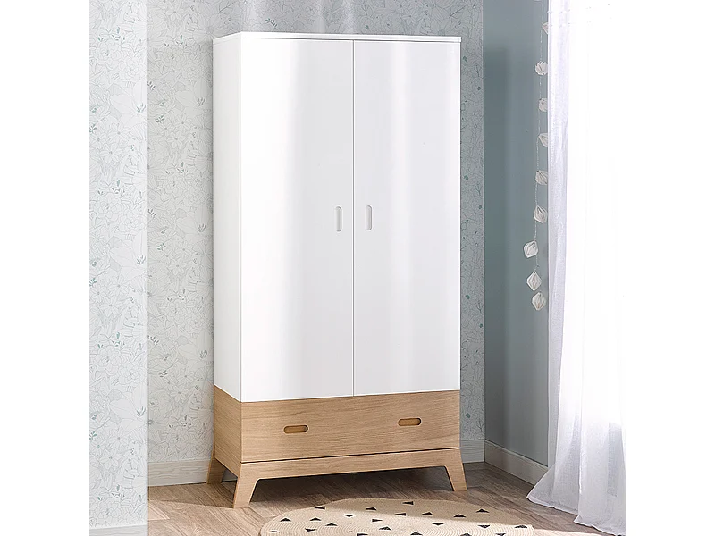 Armoire Bébé-Junior Provence Archipel Blanc Chêne