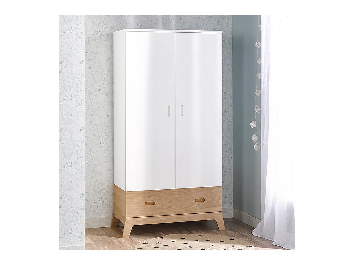 Armoire Bébé-Junior Provence Archipel Blanc Chêne