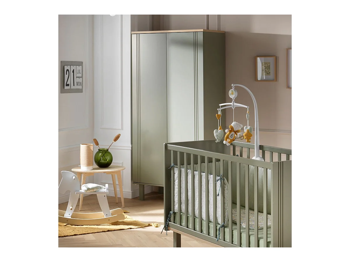 Armoire 2 portes Eléonore - Kaki