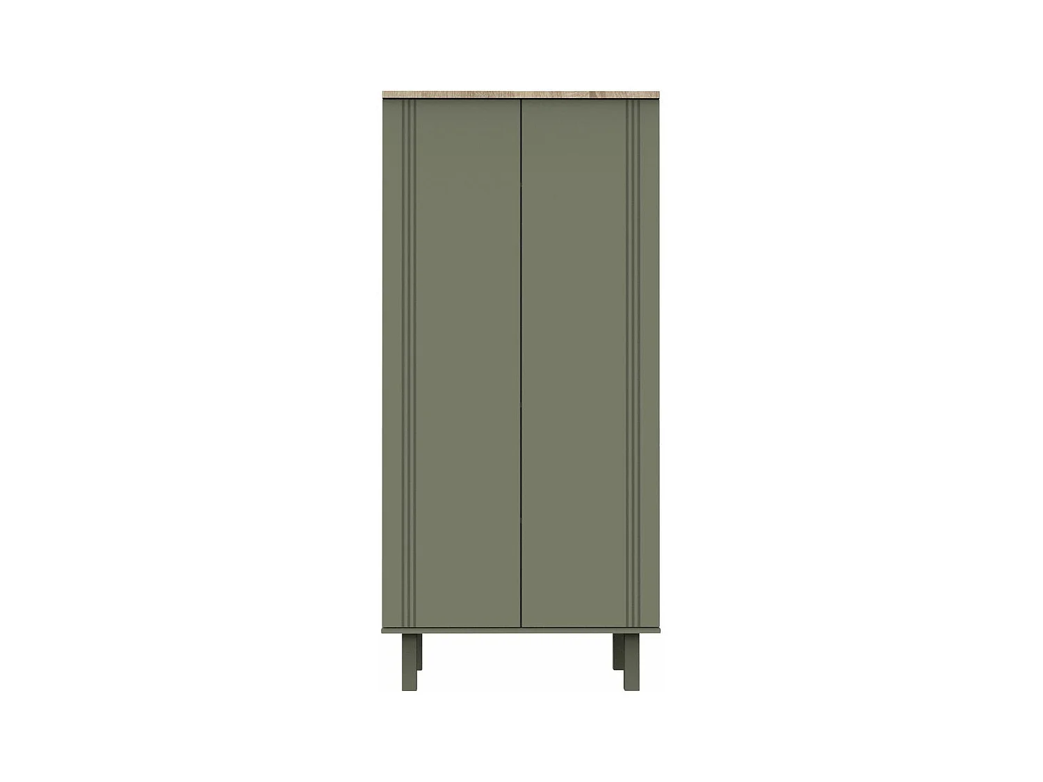 Armoire 2 portes Eléonore - Kaki