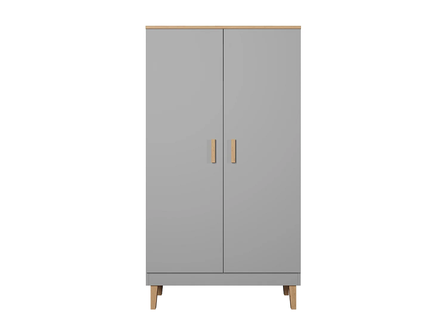 Armoire 2 portes Denver - Gris