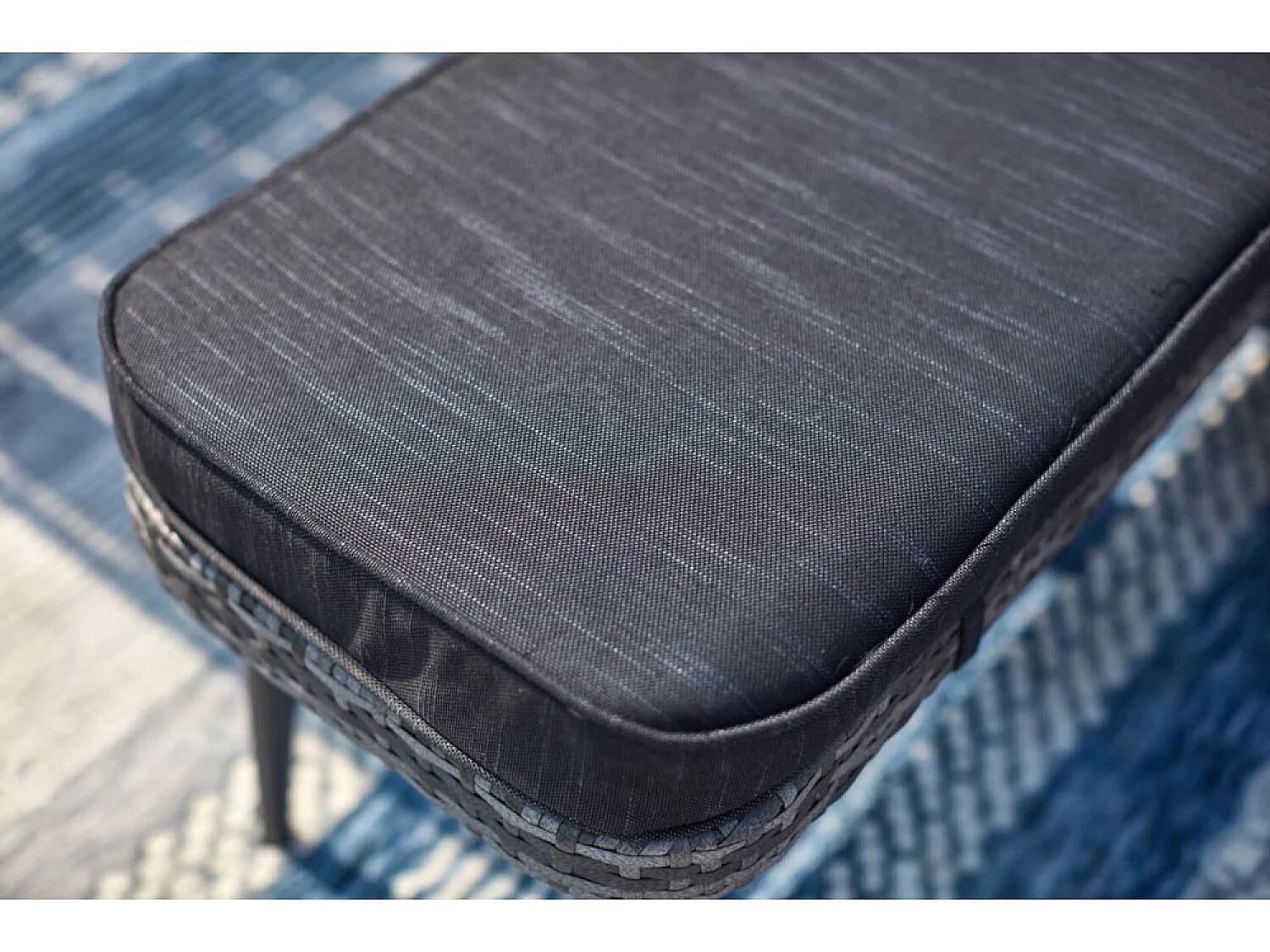 Loungeset voor 9 personen van grijze hars BARACOA