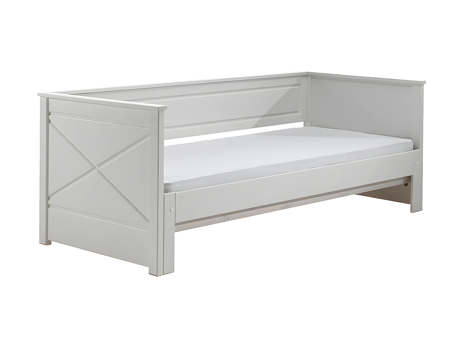 Lit Capitaine Amovible Enfant "Pino" 90x200cm Blanc