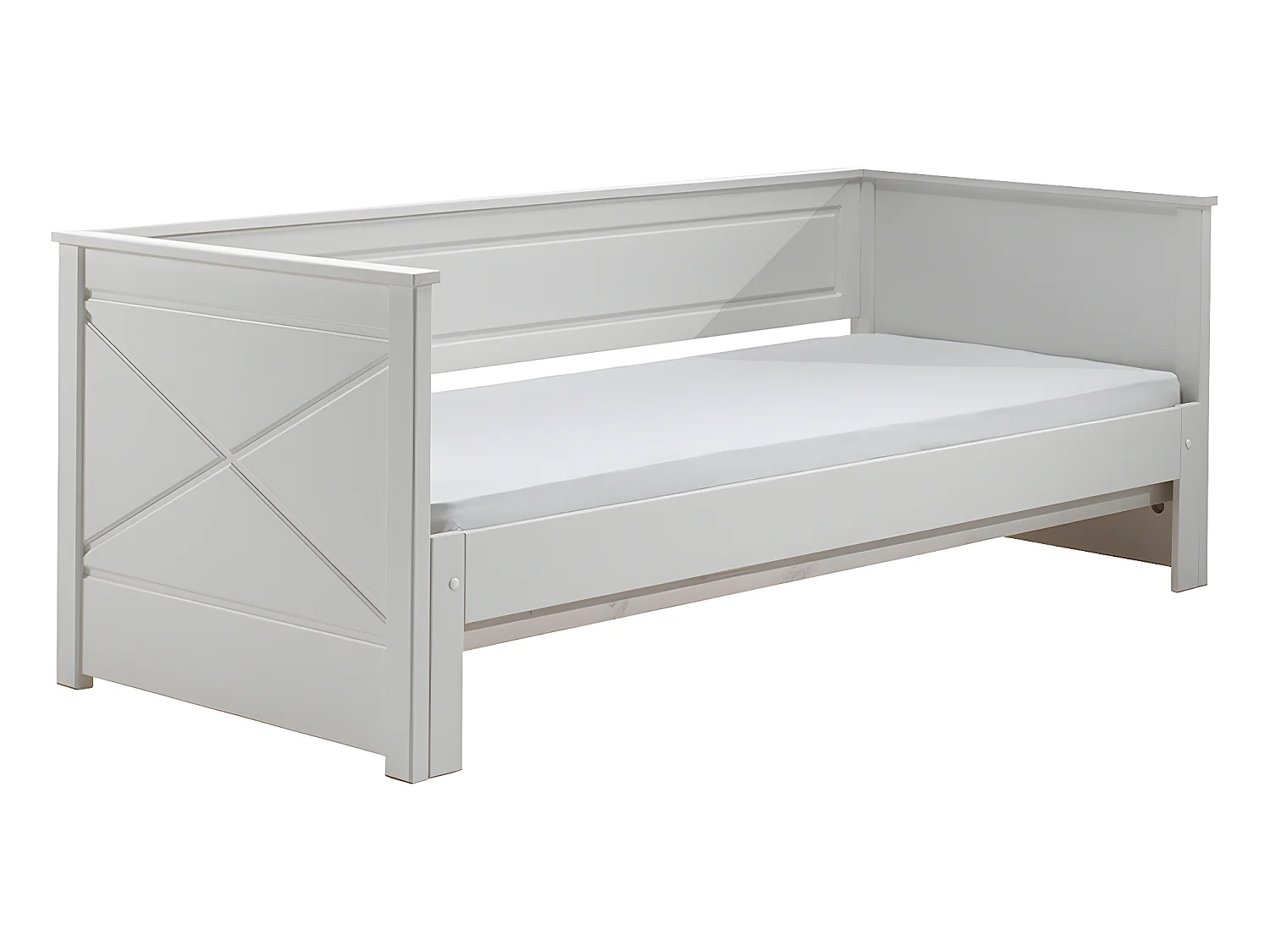 Lit Capitaine Amovible Enfant "Pino" 90x200cm Blanc