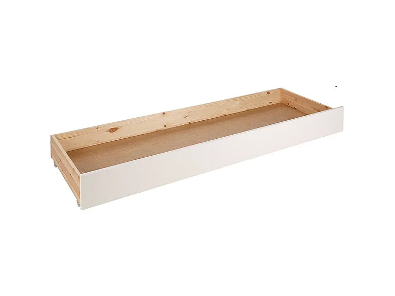 Pack - Lit Capitaine Amovible Enfant & Tiroir "Pino" 90x200cm Blanc