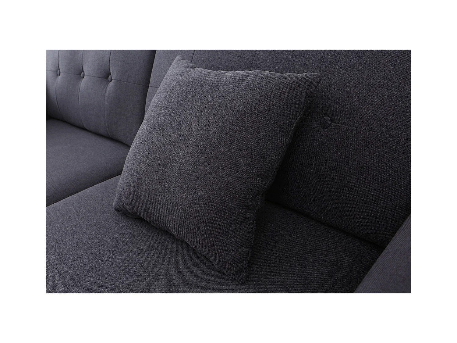 Divano scandinavo 3 posti grigio antracite HOGA