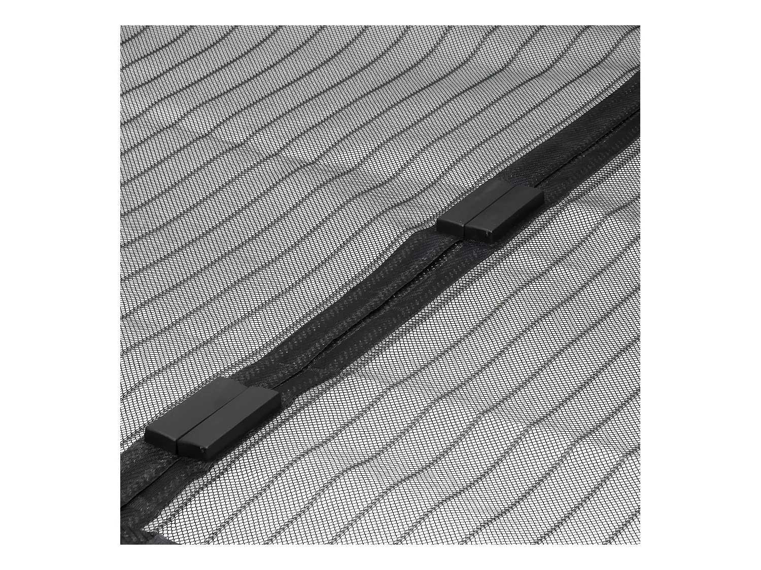 Tenda per porta con zanzariera magnetica 100 x 210 cm nero ECD Germany