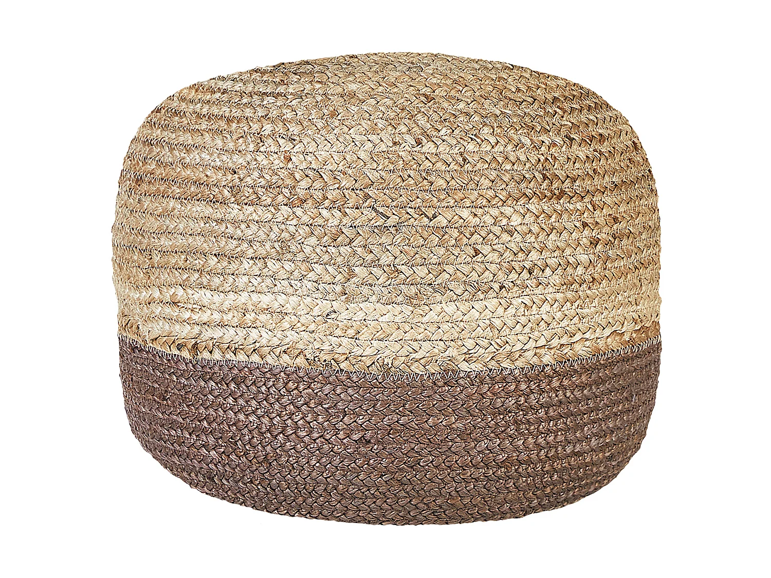 Pouf DUKI Jute Marron 50 cm 50 cm 40 cm