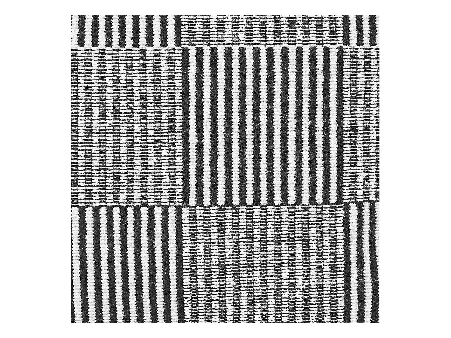 Poef PANDRAN Katoen Zwart/wit 40 cm 40 cm 40 cm