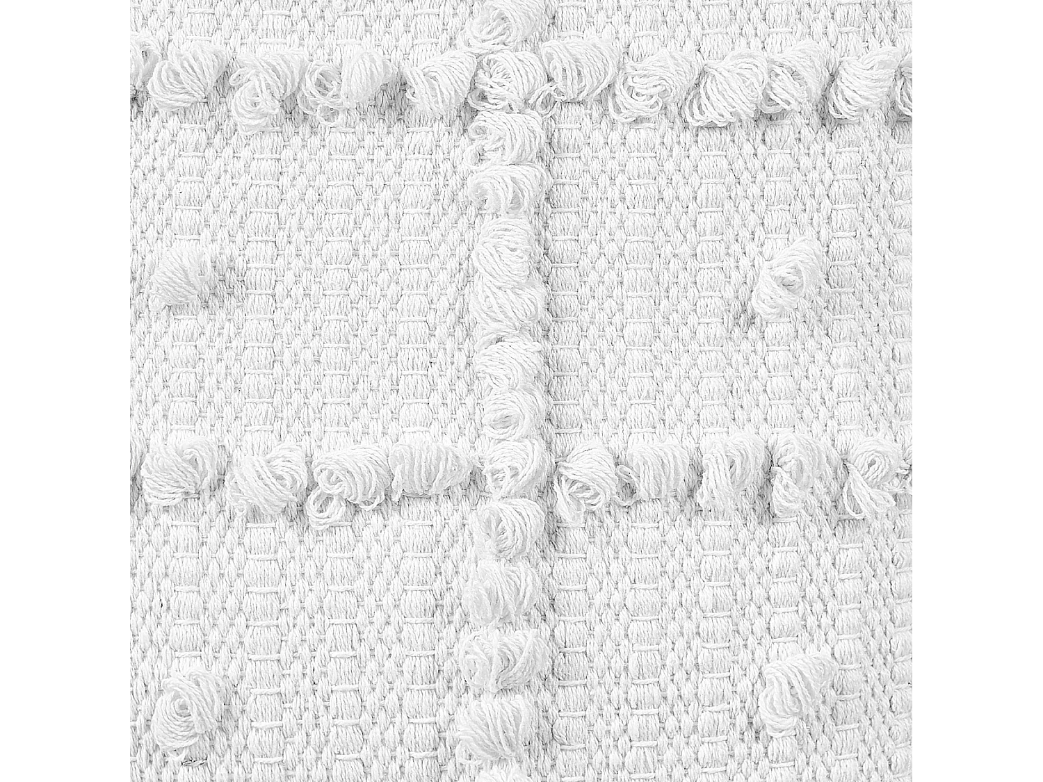 Pouf HARNAI Coton Blanc