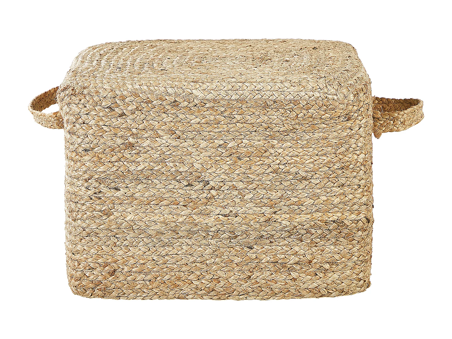 Pouf DHADAR Jute Naturfarben 45 cm 45 cm 30 cm