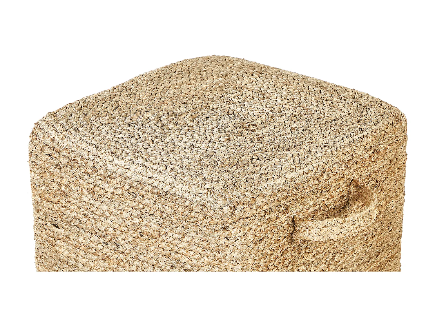 Pouf DHADAR Jute Naturfarben 45 cm 45 cm 30 cm