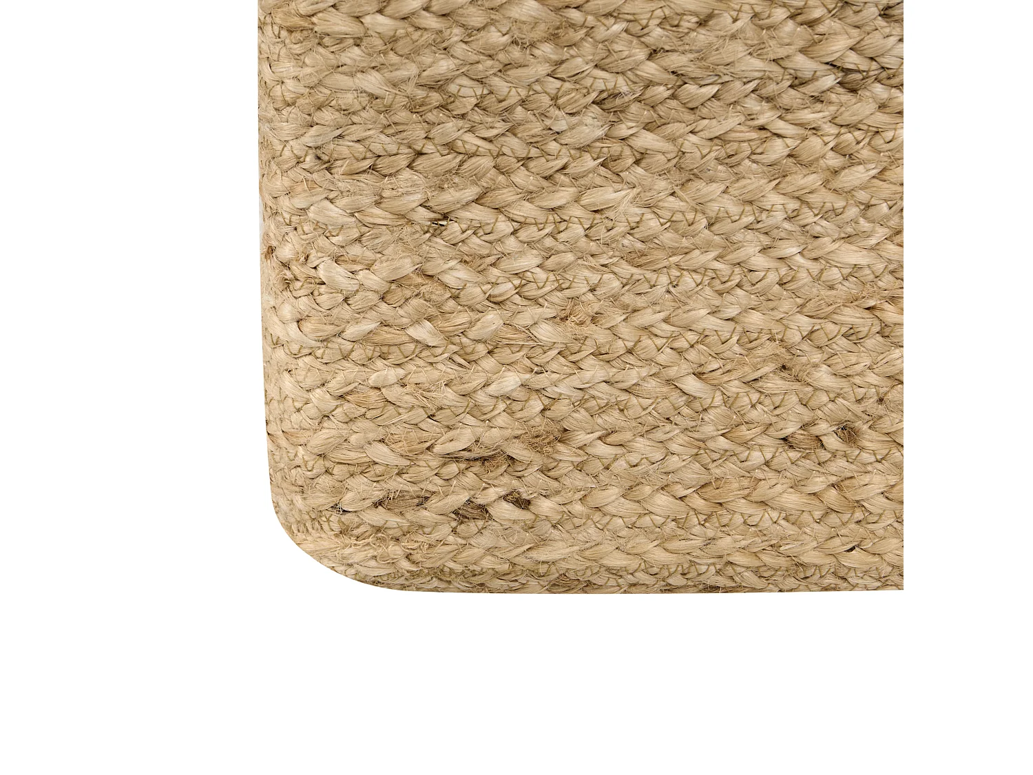 Pouf DHADAR Jute Naturfarben 45 cm 45 cm 30 cm