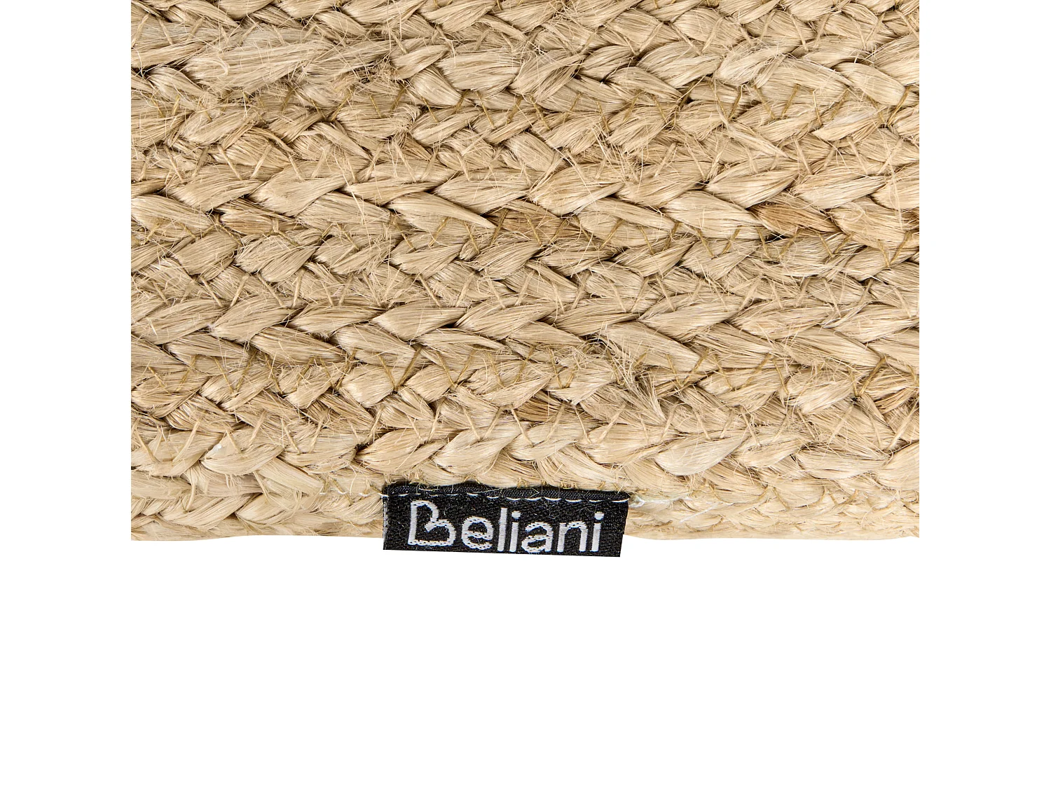 Pouf DHADAR Jute Naturfarben 45 cm 45 cm 30 cm