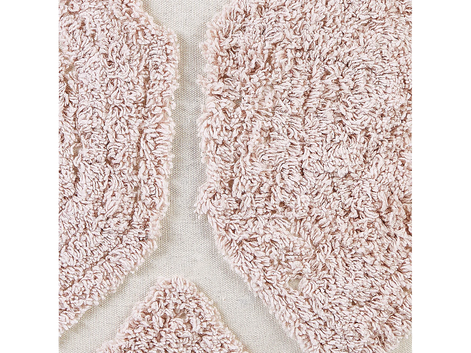 Pouf ROJHAN Coton Rose pastel