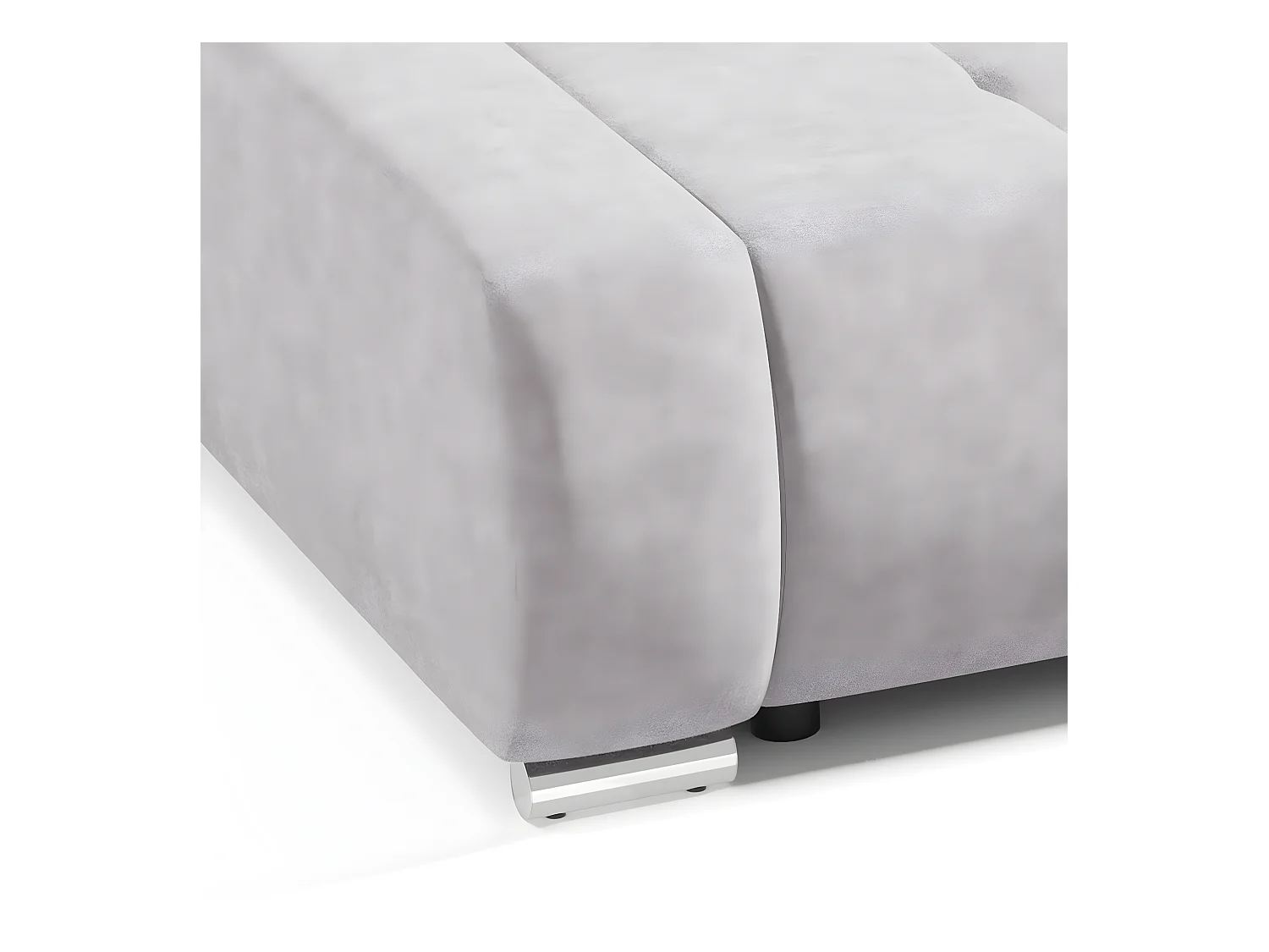 Canapé convertible 3 places avec coffre Jonas Gris clair