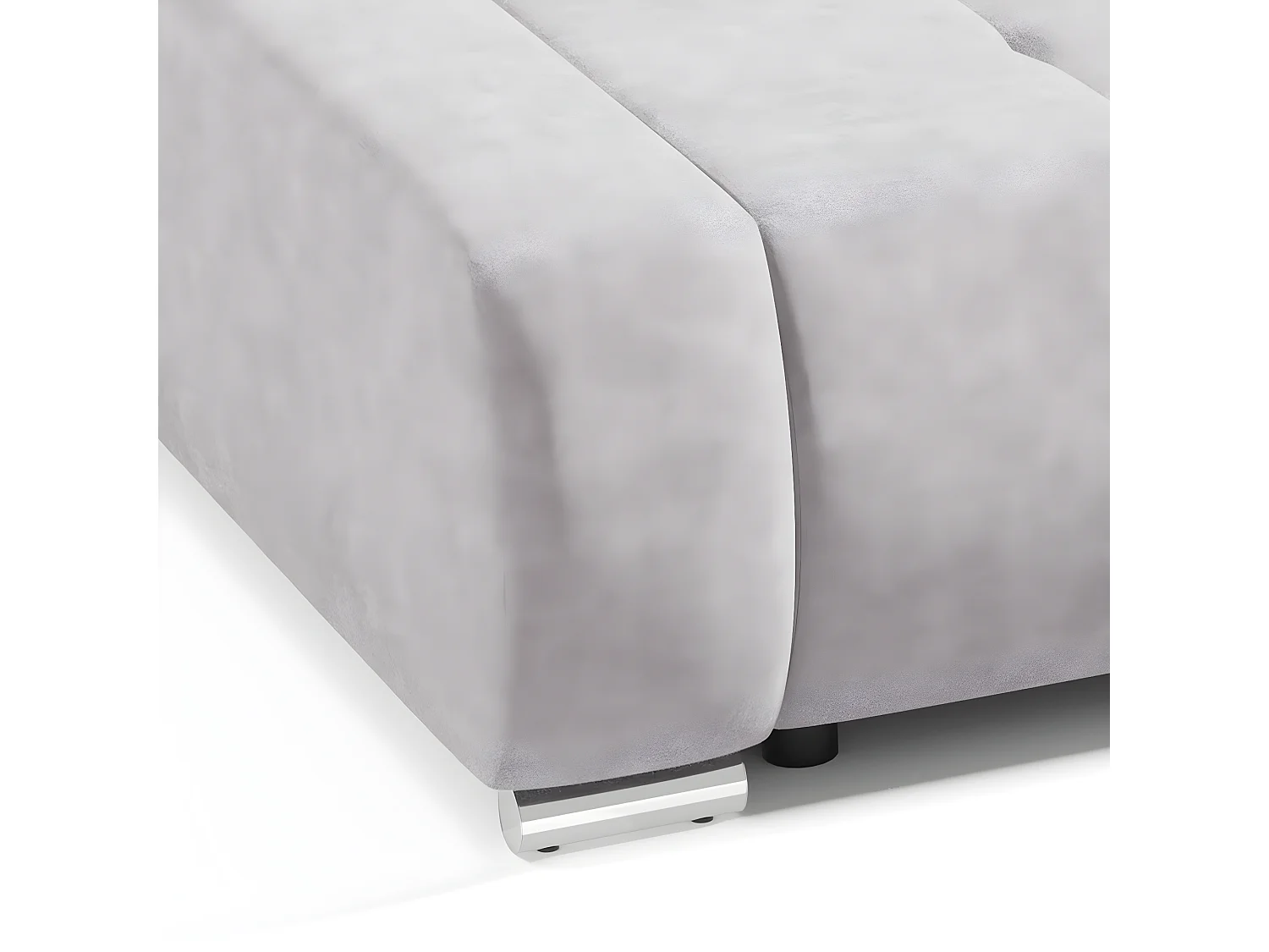 Canapé convertible 3 places avec coffre Jonas Gris clair