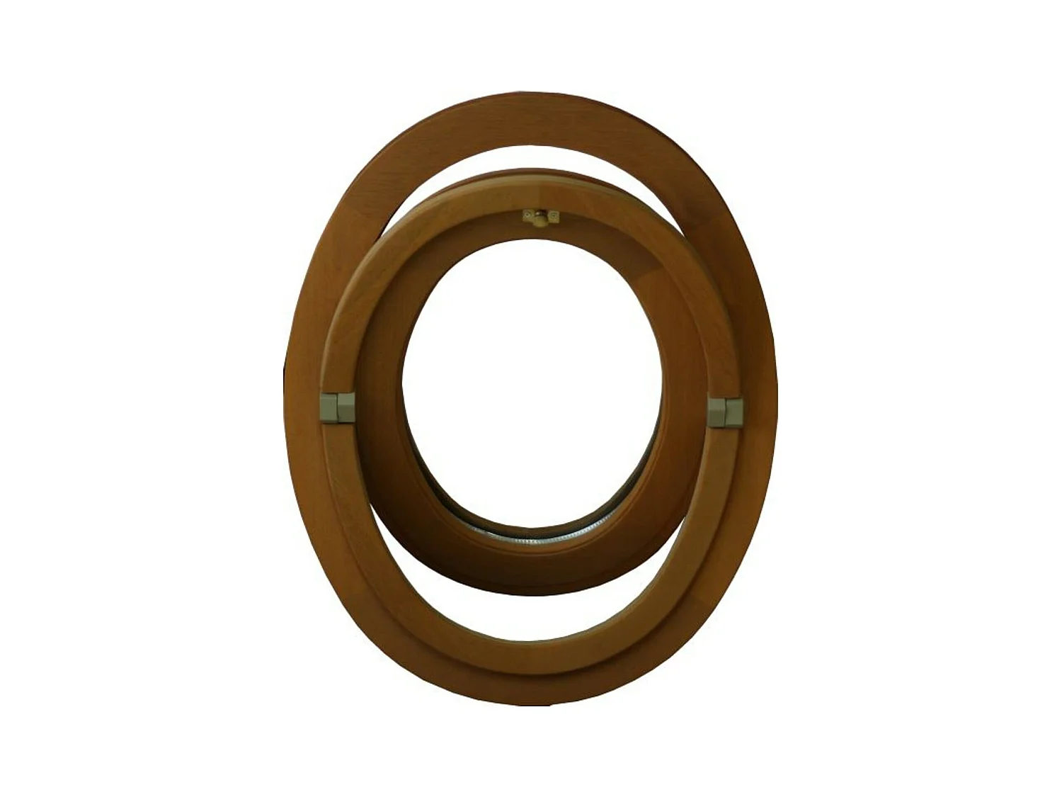 Oeil De Boeuf Ovale 1 Vantail - H.65 X L.50 Cm - Bois