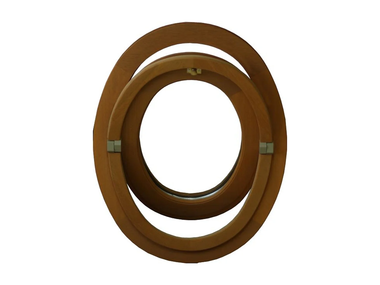 Occhio di bue in legno ovale H65 x L50 cm, cornice per quadro GD MENUISERIES senza maniglia