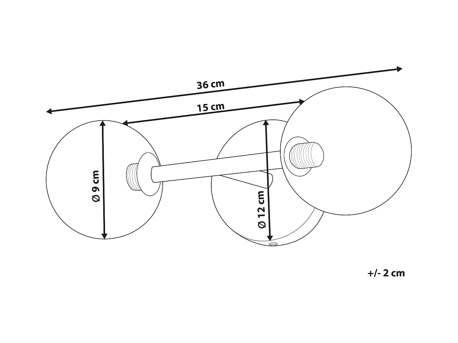 Lampa ścienna RAMIS Metal Złoty