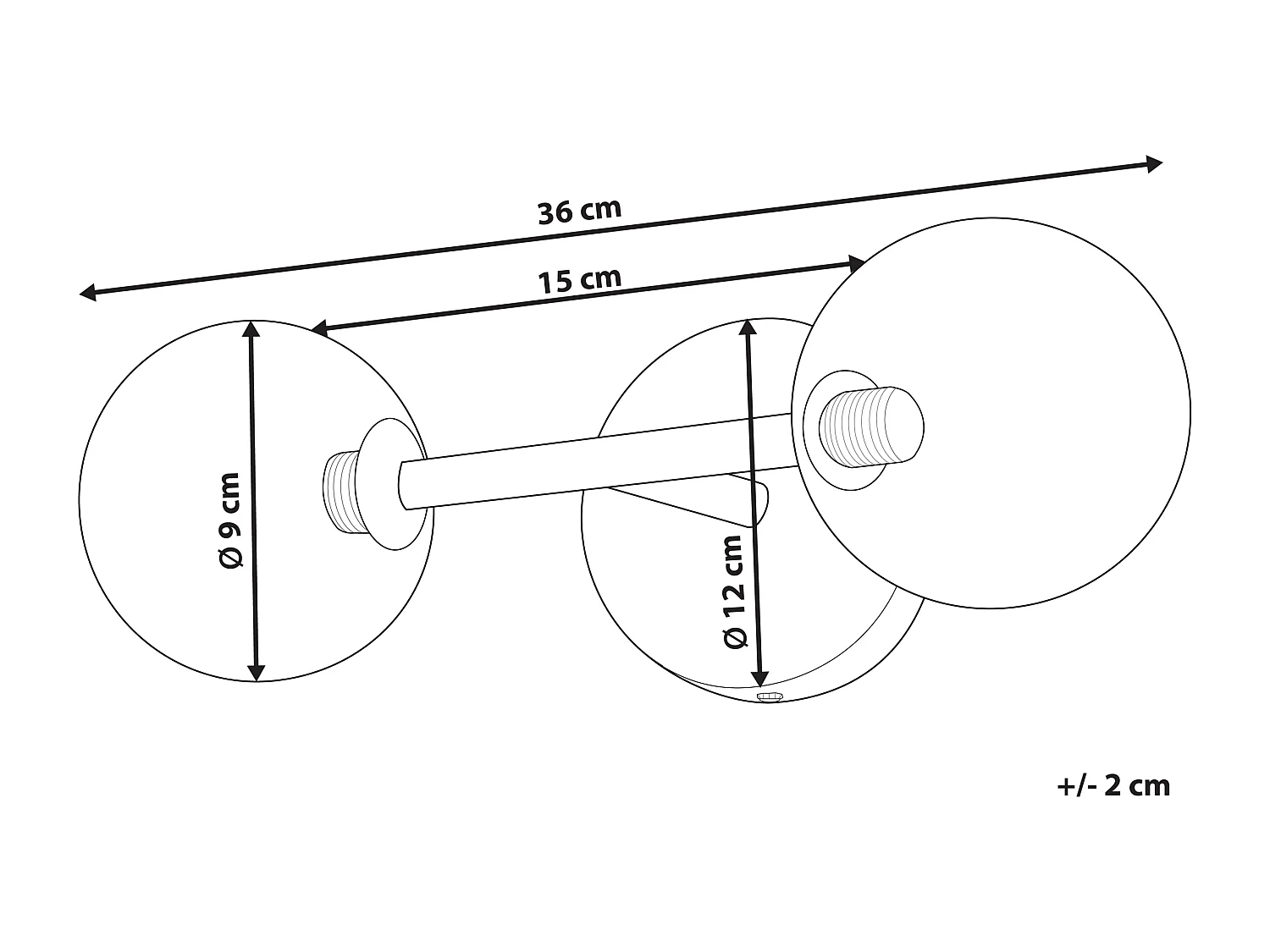 Lampa ścienna RAMIS Metal Złoty