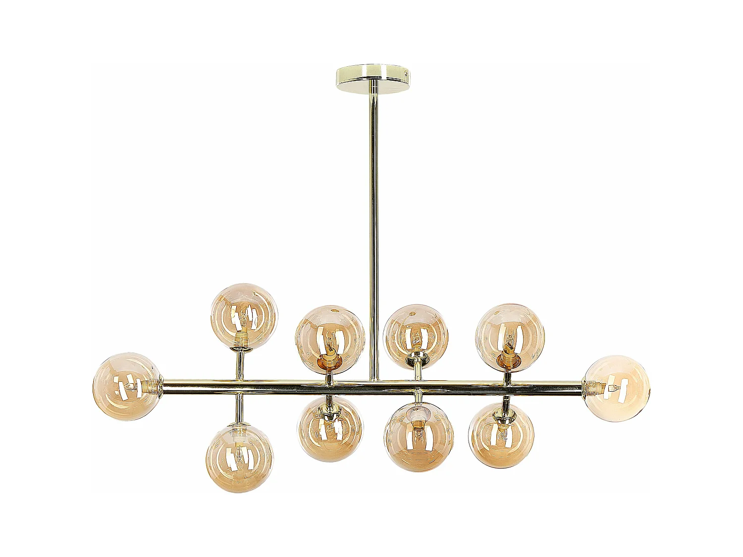 Lampe suspension RAMIS Métal Doré