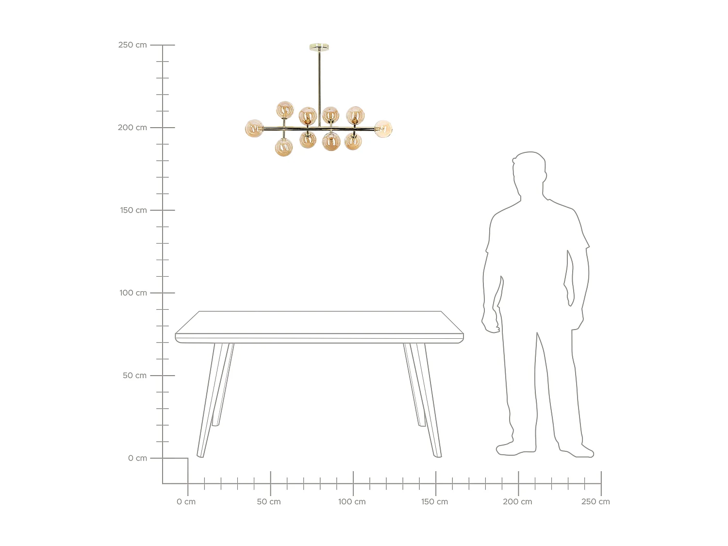 Hanglamp RAMIS Metaal Goud