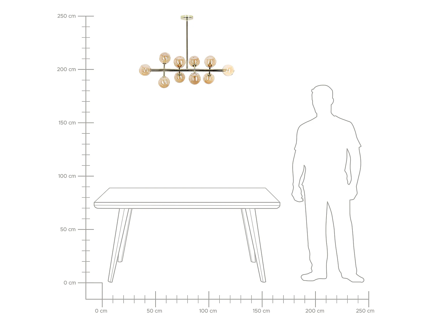 Pendant Lamp RAMIS Metal Gold